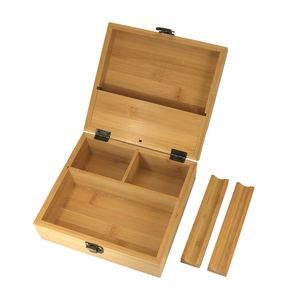 Lưu trữ hộp gỗ đa chức năng với Carabiner khóa hộp xì gà Hộp Quà Tặng bằng gỗ tùy chỉnh phụ kiện hút thuốc - Product Image 4