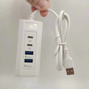 CTX 1M Dual <strong>USB</strong> and Dual PD Fast Charging Type-C Hub Multi-Port Expander for Convenient Charging and Data Transfer - Product Image 5