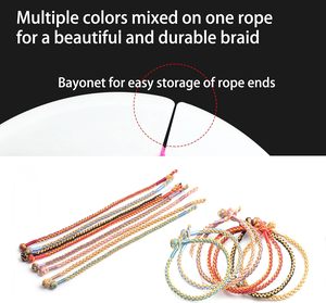 Cuerda de nailon de 32,8 yardas y 0,8mm para pulseras, cuerda de satén de nailon de 0,8mm, cuerda de abalorios multicolor, cuerda de cola de rata de satén - Product Image 4