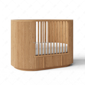 Sageliving Mới Hiện Đại Soild Gỗ Bé <span class=keywords><strong>Crib</strong></span> Không Độc Hại Kết Thúc Chuyển Đổi Thiết Kế Cho Trẻ Mới Biết Đi Đồ Nội Thất Nhà Trẻ - Product Image 3