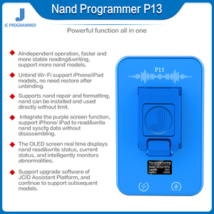JC P13 BAG110 NAND-Programmierer All-in-One-Tester für lila Bildschirm BGA60 BGA70 BGA110 Unind WIFI Offline One-Key Read & Write - Product Image 2