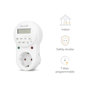 Garza Brand protezione blocco bambino programmabile 24 ore 7 giorni presa Timer digitale programma tutti i tuoi apparecchi elettrici - Product Image 2