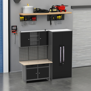 High Quality Multi-Function Combination Workstation Customizable OEM Garage Storage <strong>Workbench</strong> &amp; Tool Cabinet for Car Repair