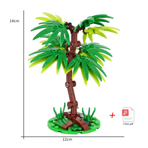 Bloques de construcción MOC para niños, juguete educativo de plástico unisex, bloques de construcción de pequeñas partículas de árbol - Product Image 5