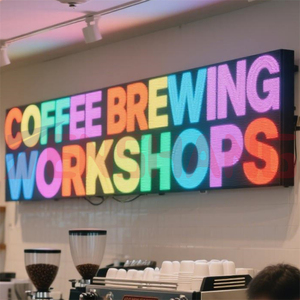 ป้ายดิจิตอล LED แสดงในร่ม LED แบนเนอร์ดิจิทัลสำหรับร้านค้าหน้าจอมีไฟพื้นหลัง - Product Image 1