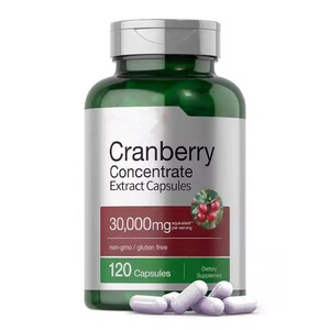Capsules de supplément diététique d'extrait de concentré de canneberge de santé de vente chaude d'OEM 120 capsules - Product Image 1