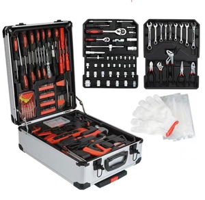 机械499件专业手动工具套装铝制工具拉杆箱 - Product Image 1