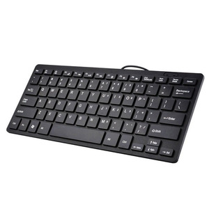 OEM Mini Delgado 78 Teclas Teclado con cable Ordenador portátil de escritorio Multifuncional USB Silencioso Teclado Usb Flexible Ruso - Product Image 1