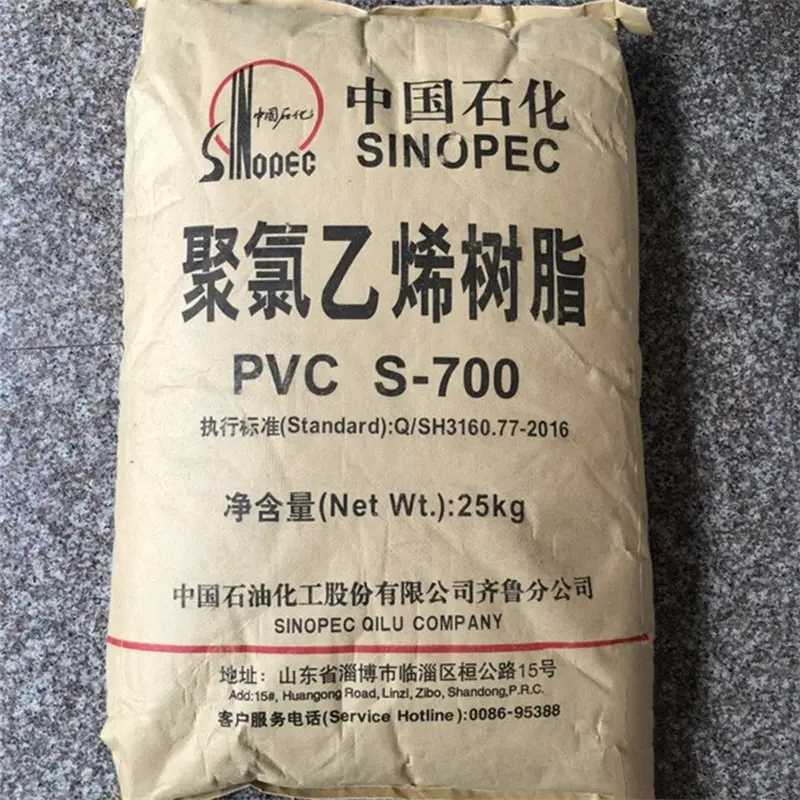 Résine de PVC d'usine S700 S800 S1000 pour le tuyau, le tube et le tuyau en plastique