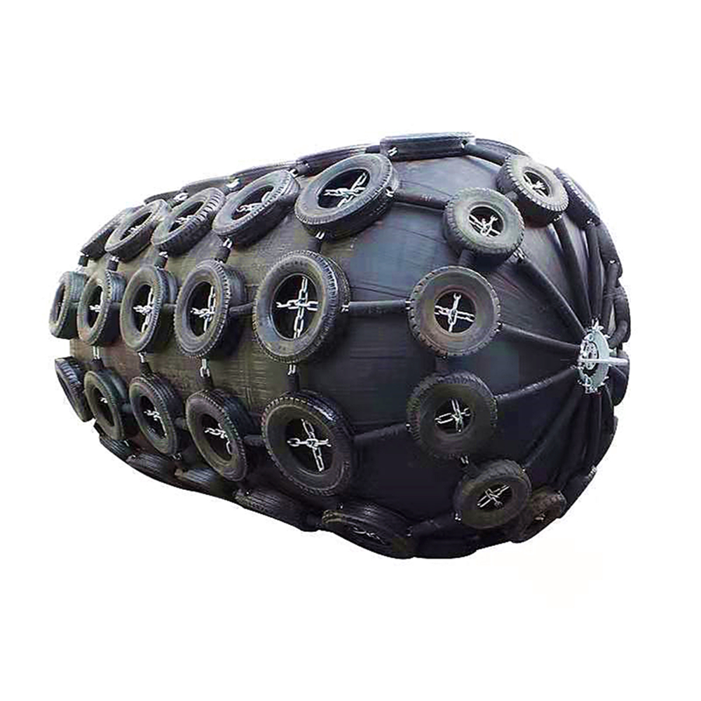 Yokohama Type Pneumatic Rubber Fender ISO17357 Bersertifikat Dengan Rantai 1