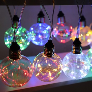 9.8FT Multicolor <strong>LED</strong> Outdoor <strong>String</strong> <strong>Lights</strong> Dimmable G80 Christmas Waterproof Edison Bulb <strong>String</strong> for Garden Party Store Decor - Product Image 3