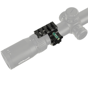 25.4/30mm taktik Sight dağı avcılık el feneri yüzük adaptörü ile 20mm üst montaj ve kabarcık seviyesi