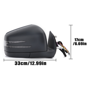 用于W164 X164 2005- 2011的底漆翼后后视镜总成后视后视镜 - Product Image 6
