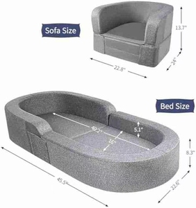 Oem מפעל באיכות גבוהה קצף ספה כפול מושב ספה נשלפת ומכונה מכסה בניין בלוק ספה - Product Image 1