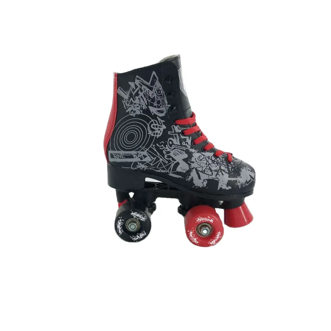 GOSOME GX-165A PVC ou PU Clignotant Roue Quad Rouleau Patine Skate Chaussures Sous 80kg 54*32mm PVC Couleur Boîte Intérieure Sport ABEC-5