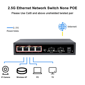 Di alta qualità KuWFi 2.5g switch di rete 10G sfp non gestito Ethernet switch con indicatore luminoso a LED - Product Image 5