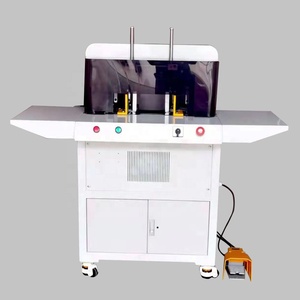 DH-100 / DH-100R Semi Automatic <strong>Program</strong> Double Heads Paper Notebook Round Corner Cutter Cutting Machine - Product Image 2