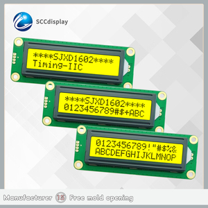 Hochpreisiges COB-Modul 1602A-1 Monochromes Zeichen STN Gelb Positive IIC-Schnitts telle 16x2 1602 LCD-Anzeige modul