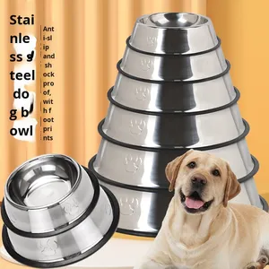 Alimentador de cachorro de aço inoxidável Alimentador de cachorro com base antiderrapante | Vários tamanhos e cores personalizadas disponíveis para animais de estimação - Product Image 2