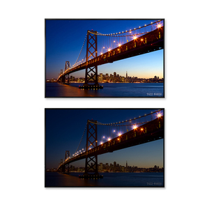 Led aydınlatma ile ahşap çatkı duvar sanat tuval resim dekorasyon için ışık kapalı modern özel tasarım sanat için tuval üzerine baskı - Product Image 3