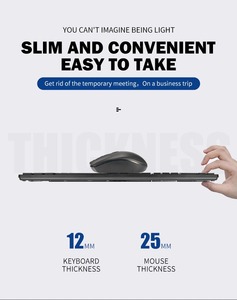 2025 nuevo conjunto de teclado y ratón inalámbricos de 2,4G ultrafino para ordenador de escritorio y oficina - Product Image 4
