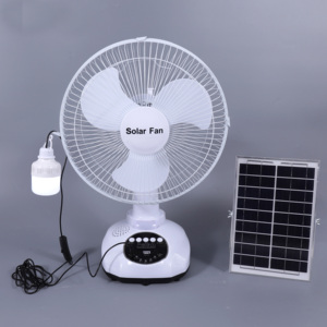 蓝牙/<span class=keywords><strong>USB</strong></span>音乐播放带锂电池的太阳能台式风扇带发光二极管灯泡和发光二极管灯的小型太阳能台式风扇