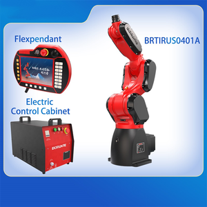 Brazo robótico de soldadura industrial de 6 ejes, motor de núcleo de manejo de carga con brazo robótico automático de fabricación de pulido PLC, nuevo - Product Image 4