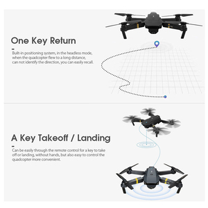 Quadcopter Rc Hd FpvラジコンおもちゃWifi折りたたみ式飛行飛行機ドロンカメラ付き - Product Image 3