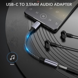 <strong>Adapter</strong> Cable <strong>USB</strong> <strong>C</strong> <strong>Type</strong> <strong>C</strong> <strong>Type</strong>-<strong>C</strong> Male to 3.5MM Female DAC Digital Aux <strong>Audio</strong> Stereo Headphone Jack Converter <strong>Adapter</strong> Cable - Product Image 2