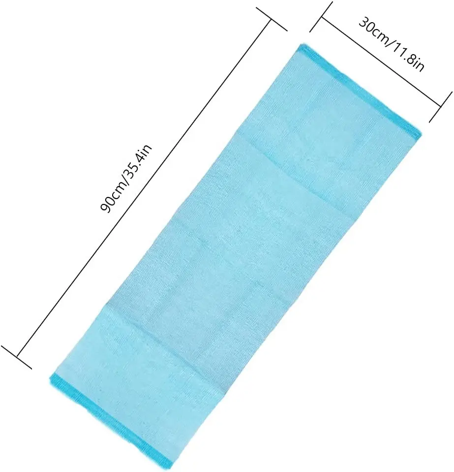 30x90cm Long tissu de bain 100% Nylon japonais serviettes de gommage corporel exfoliant tissu de lavage corporel