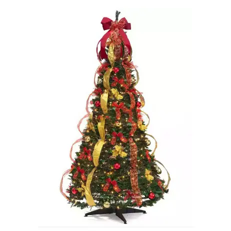 Pop-up árbol de Navidad totalmente decorado Árbol de Navidad pop-up retráctil árbol de Navidad pop-up plegable