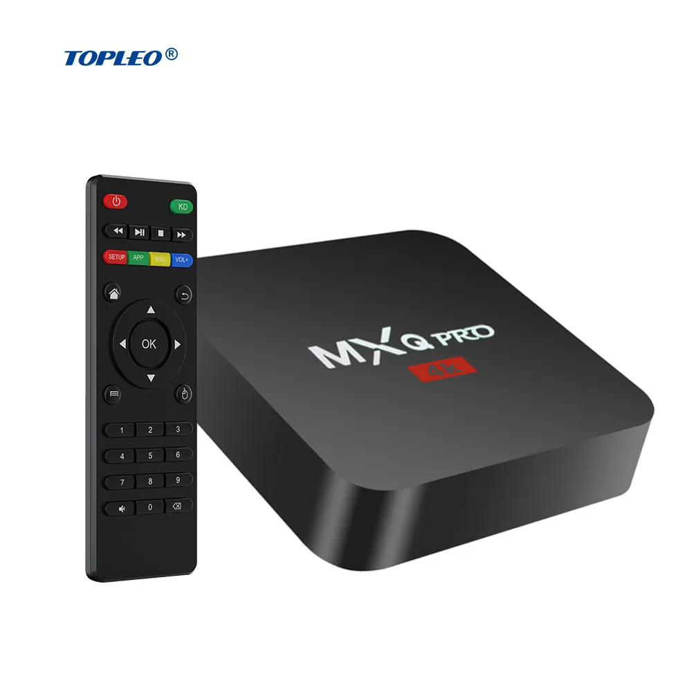 Topleo กล่องทีวีดิจิตอล Mxq Pro,กล่องทีวี Super Tv แอนดรอยด์7.1 4K Hd 2.4G 5G Wifi คู่