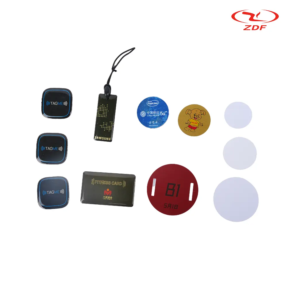 การ์ดแท็กกันน้ําที่เขียนซ้ําได้และสะดวกสบาย ABS 125KHz T5577 / EM4305 NFC RFID Key Fob