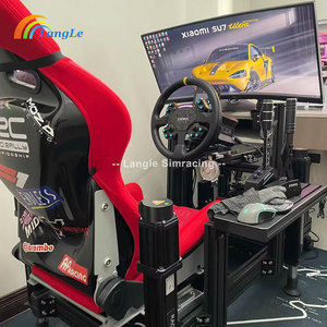 モーションSimアクチュエータシステム4軸VRレーシングコックピットSCドライビングゲームマシン学校および空港用4軸レーシングシミュレーター - Product Image 6