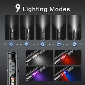 Waiord giáng sinh hộp <span class=keywords><strong>mini</strong></span> IP65 <span class=keywords><strong>LED</strong></span> Nhôm cơ thể có thể sạc lại <span class=keywords><strong>Torch</strong></span> đèn pin với USB sạc cửa sổ ngắt sử dụng khẩn cấp - Product Image 5