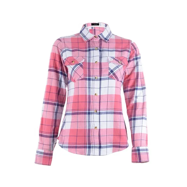 Made in China flanell casual modell neueste mode mode entwicklung damen bluse schneiden