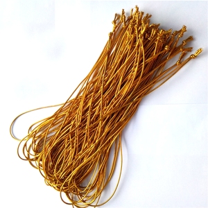 Cuerda elástica cordón elástico Etiqueta de tesoro Cuerda de etiqueta de yute de algodón Cuerda de oro brillante para etiquetas colgantes - Product Image 2
