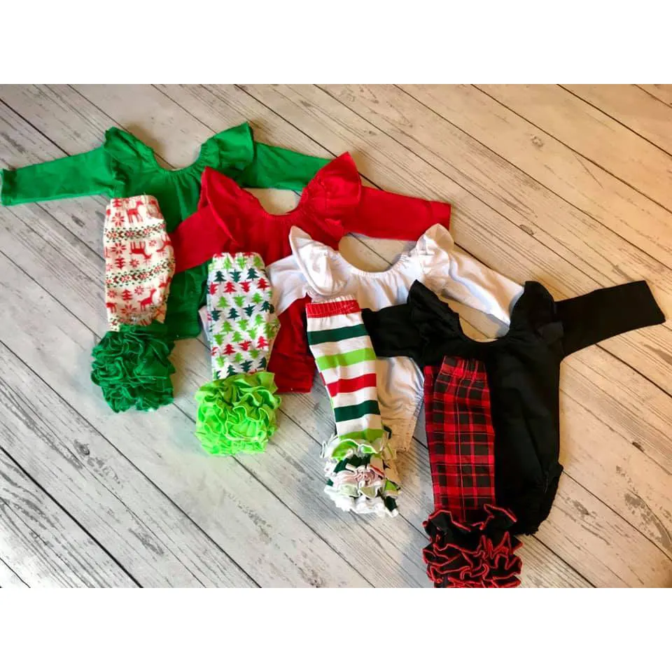 Bello Dei Capretti Del Bambino Della Ragazza del Ragazzo La Mia Prima Di Natale Manica Lunga Pagliaccetto Pant Outfit Infantile Toddle Set di Natale Autunno Inverno Abbigliamento set