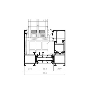 WSP 85 Tilt Turn <strong>Window</strong> with Hidden <strong>Sash</strong> Design 2.4m Max Height 5-Level Soundproof High-Performance Noise Reduction for Home - Product Image 6