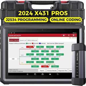 Lanciare X431 PRO 5 obd2 strumento di diagnostica J2534 strumento di riprogrammazione scanner ECU codifica Online con 50 + servizi con CANFD & DOIP - Product Image 2