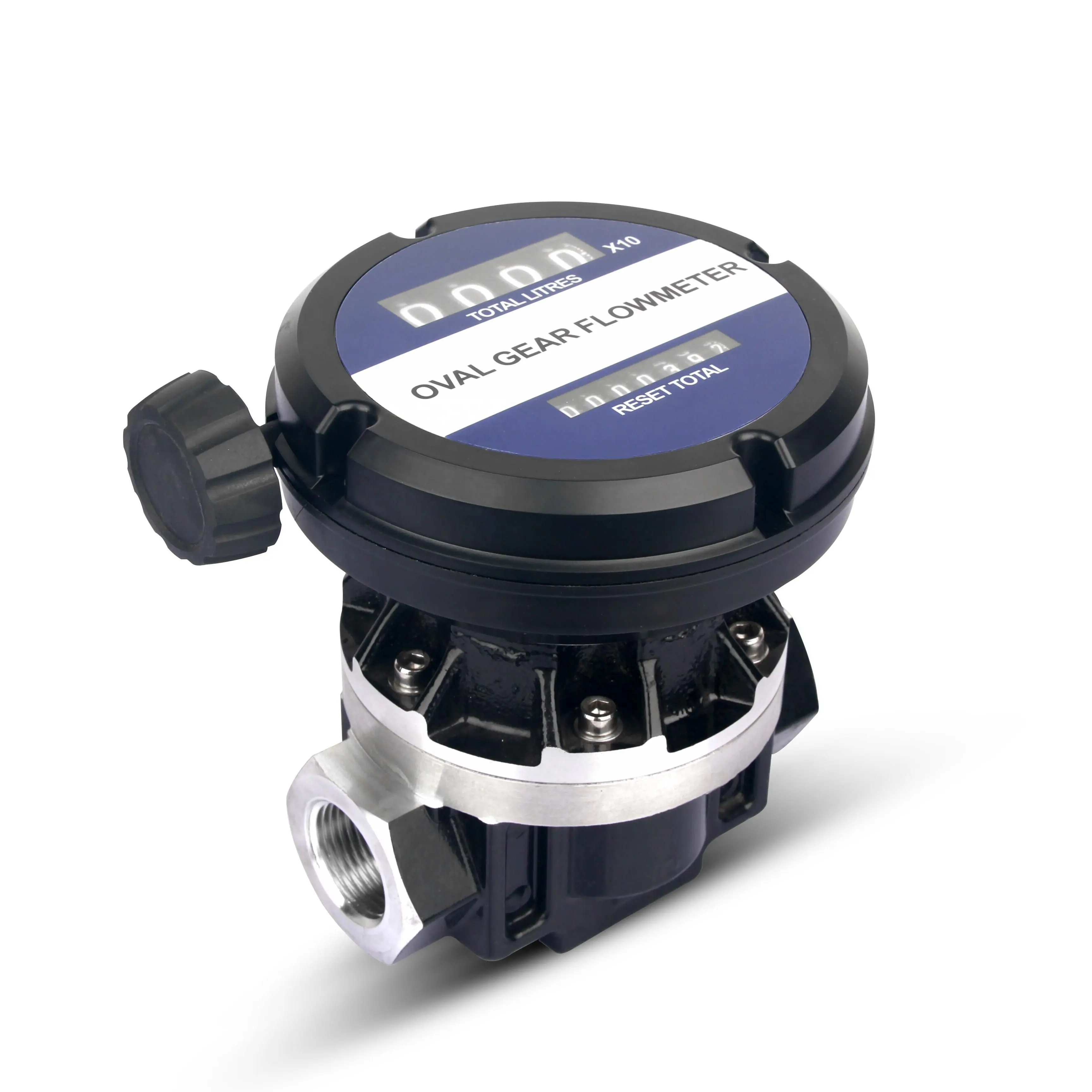 Loại Mới 2 Inch Oval Gear Flow Meter OGM Lưu Lượng Kế Tiêu Thụ Nhiên Liệu