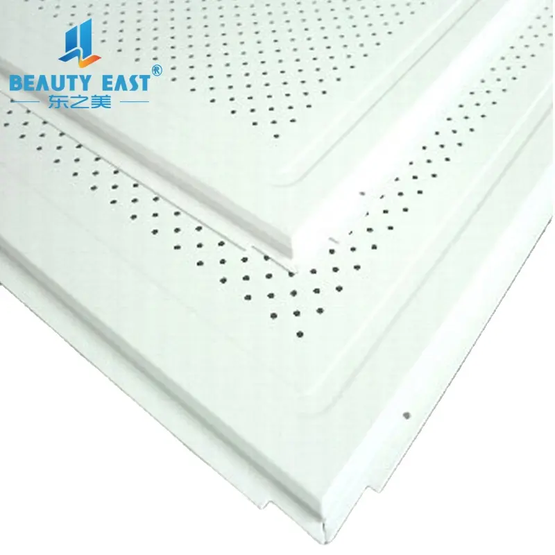575*595*0.7mm Lay-in Waterproof Acoustic Ceiling Tiles For Banquet Hall Ceiling Designs
