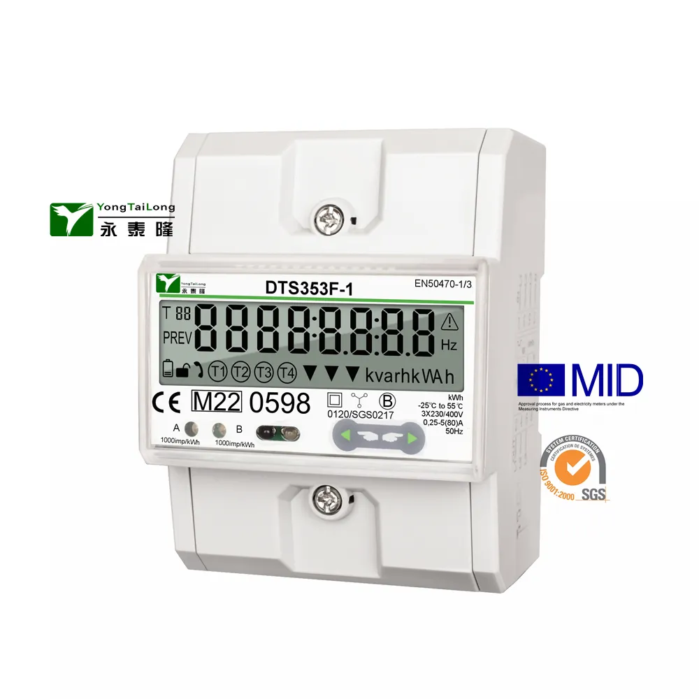 YTL Smart EV triphasé compteur d'énergie triphasé populaire à distance