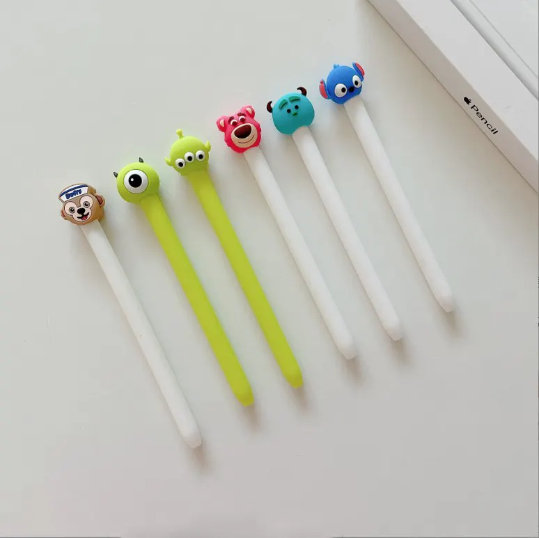 Para Apple Pencil iPad Pro Touch Pen Cute Cartoon Case Cover Skin a prueba de golpes Drop Proof Funda de silicona