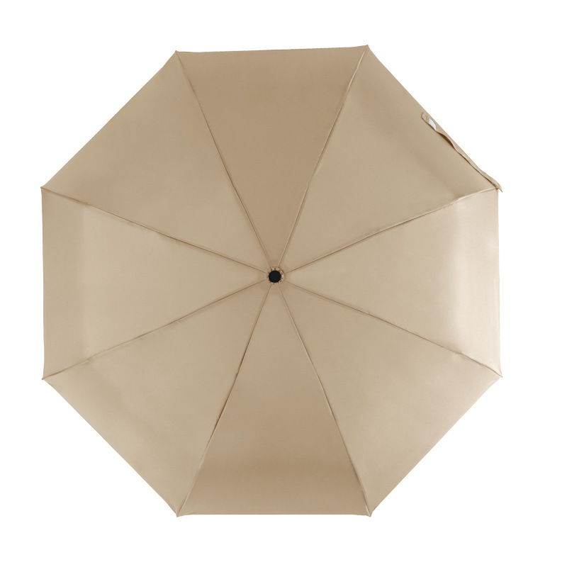 Parapluie kaki à trois volets, automatique, sans pliage, facile à emporter