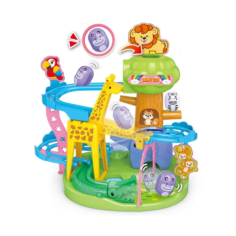 Çocuklar komik oyun hayvanat bahçesi hayvan slayt demiryolu yarış pisti oyuncaklar oyuncak yuvası 286712T Shantou kabul CN;GUA plastik, plastik 3 + ABS HPD