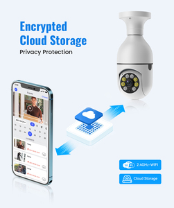 低价夜视云存储夜视360度全景远程E27智能灯泡无线摄像头 - Product Image 5