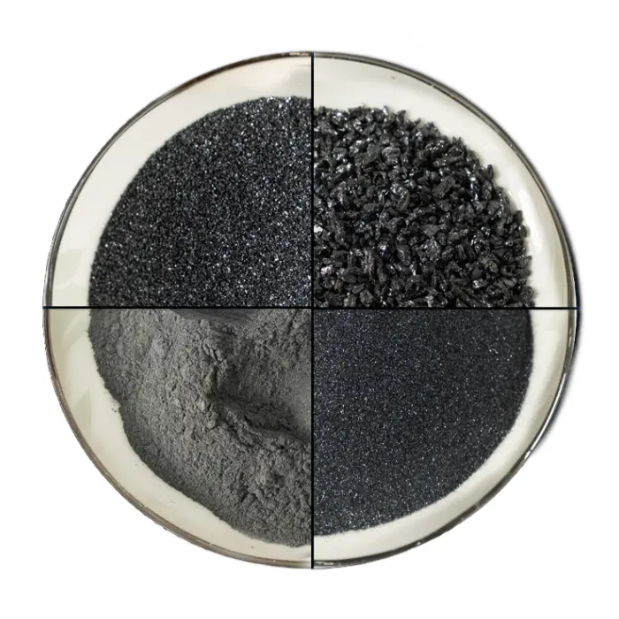 Ucuz fiyat refrakter SiC tozu zımpara carborsandblasting tahıl yeşil siyah silisyum karbür tozu kumlama için
