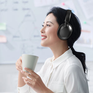 Oem יצרן מותאם אישית לוגו סטריאו על אוזן אוזניות אלחוטי Bluetooth Audifonos אוזניות עם מיקרופון - Product Image 4