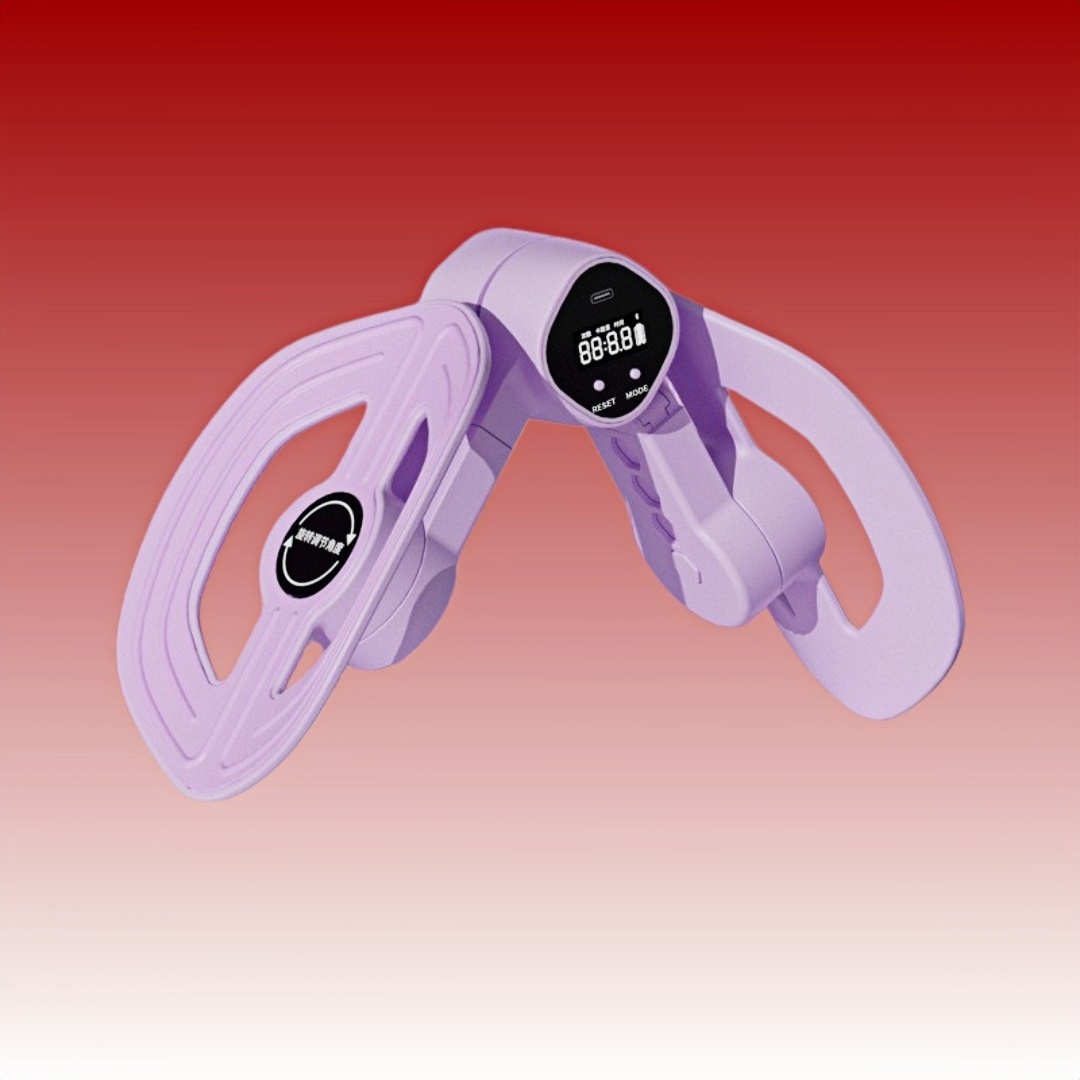 Timer e contatore di ricarica USB viola con rivestimento in gomma